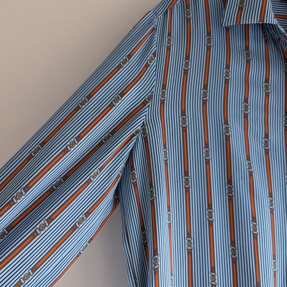 Brooks Brothers Georgette Silk Shirt Dress *missing belt - Picture 6 of 12